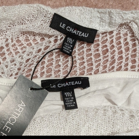 Le Chateau - BNWT White Sweater W Tank XXL - Picture 4 of 4